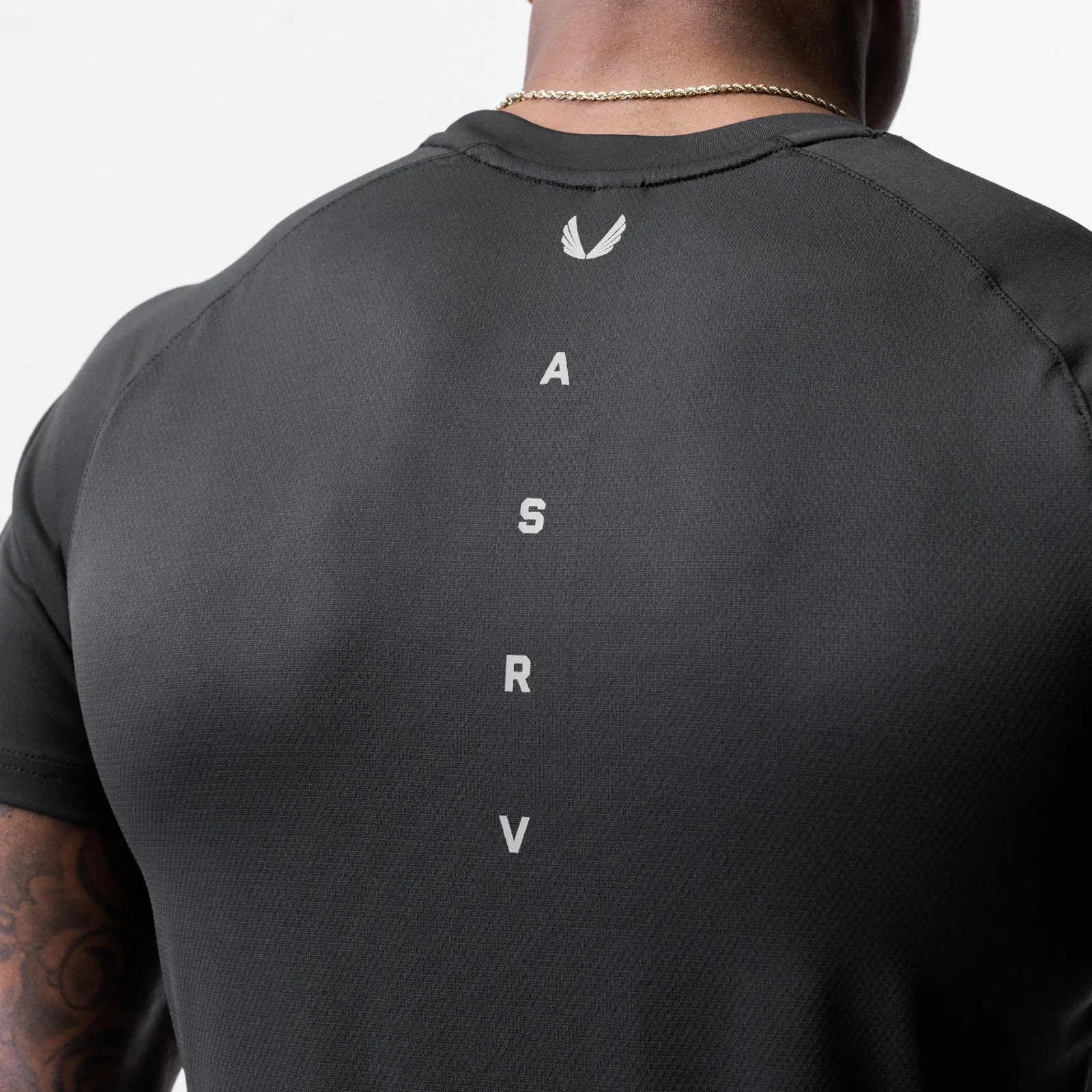 0716. Core Mesh Established Tee - Black