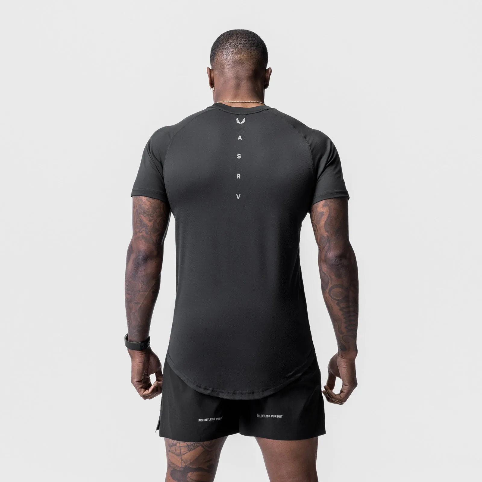 0716. Core Mesh Established Tee - Black