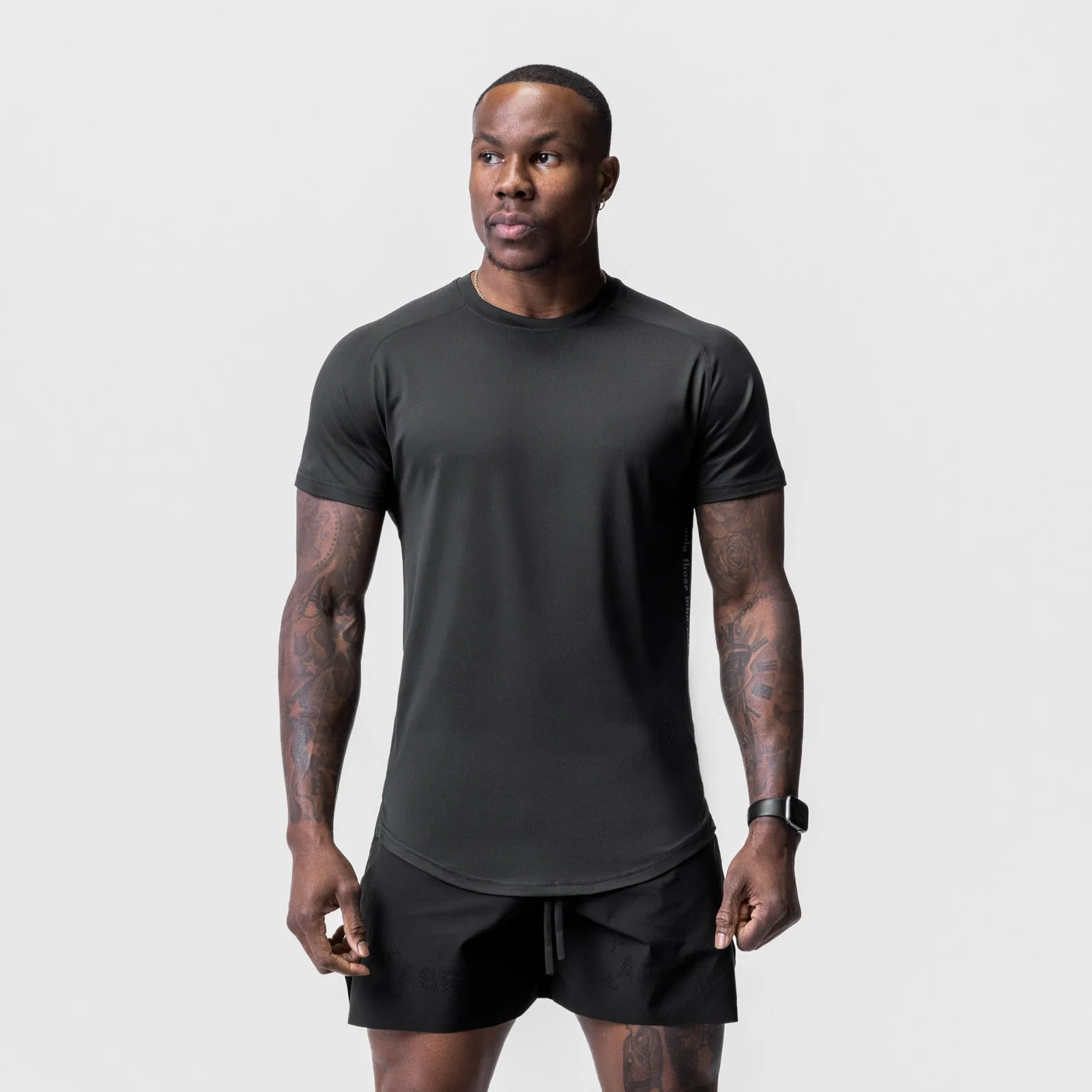 0716. Core Mesh Established Tee - Black
