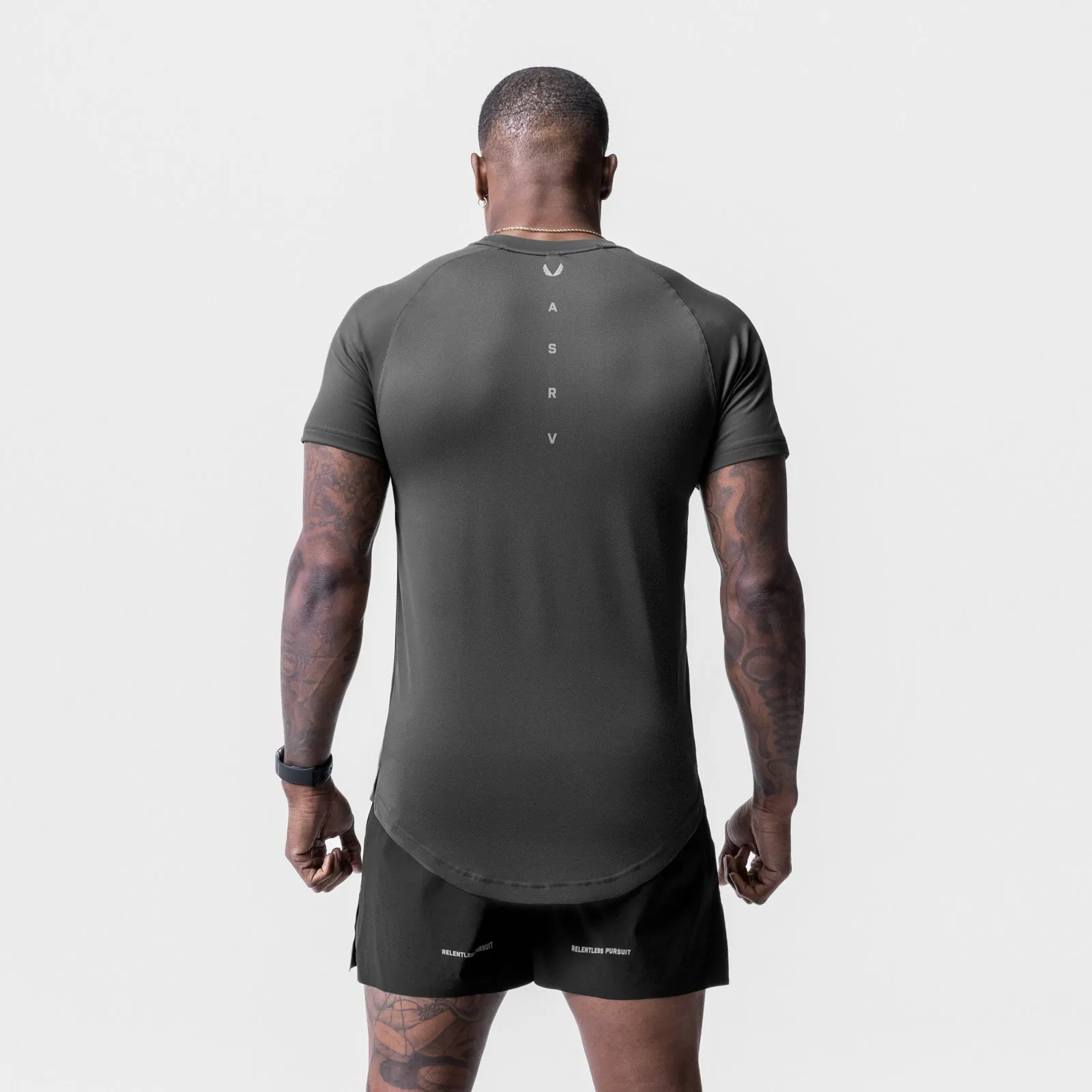 0716. Core Mesh Established Tee - Space Grey