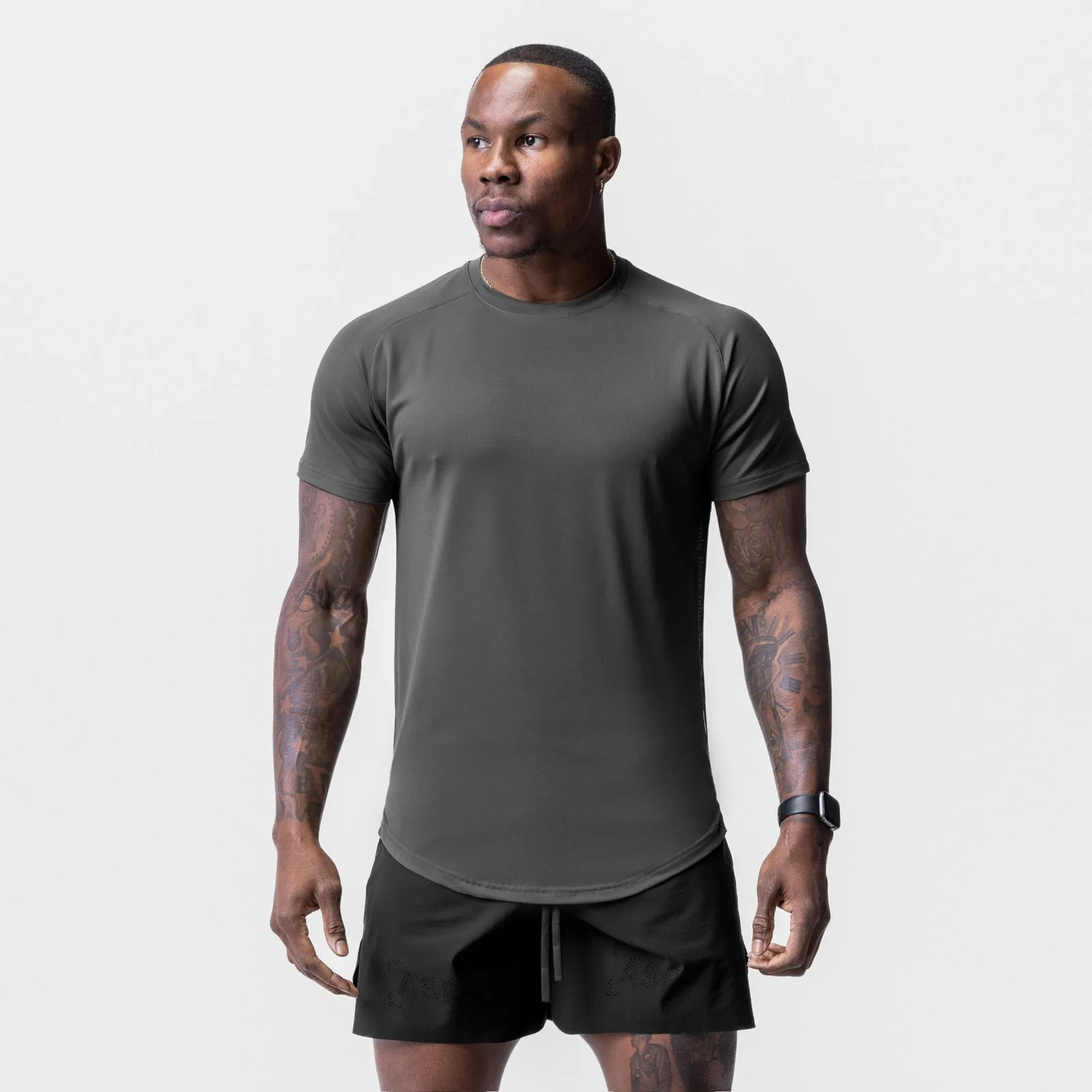 0716. Core Mesh Established Tee - Space Grey