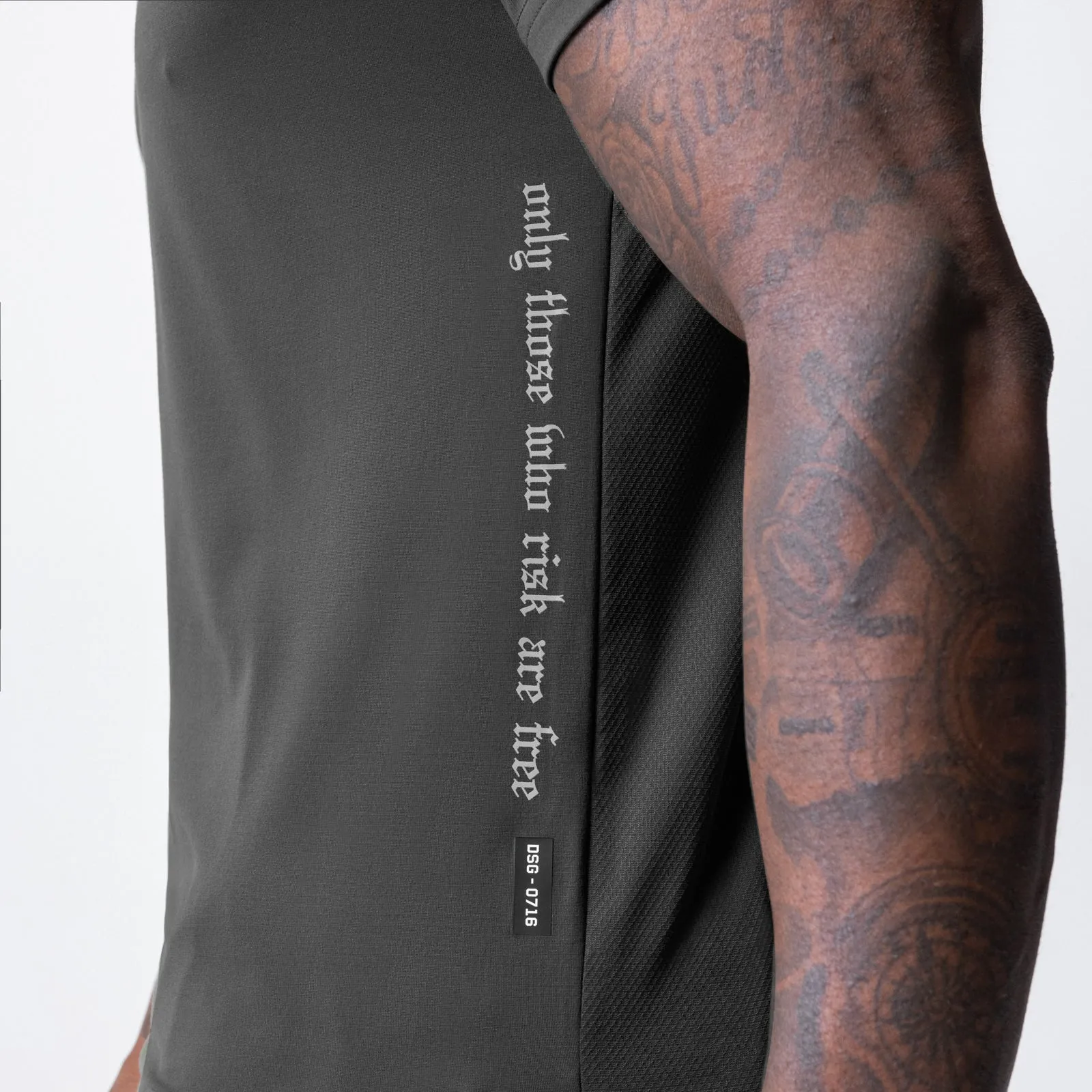 0716. Core Mesh Established Tee - Space Grey