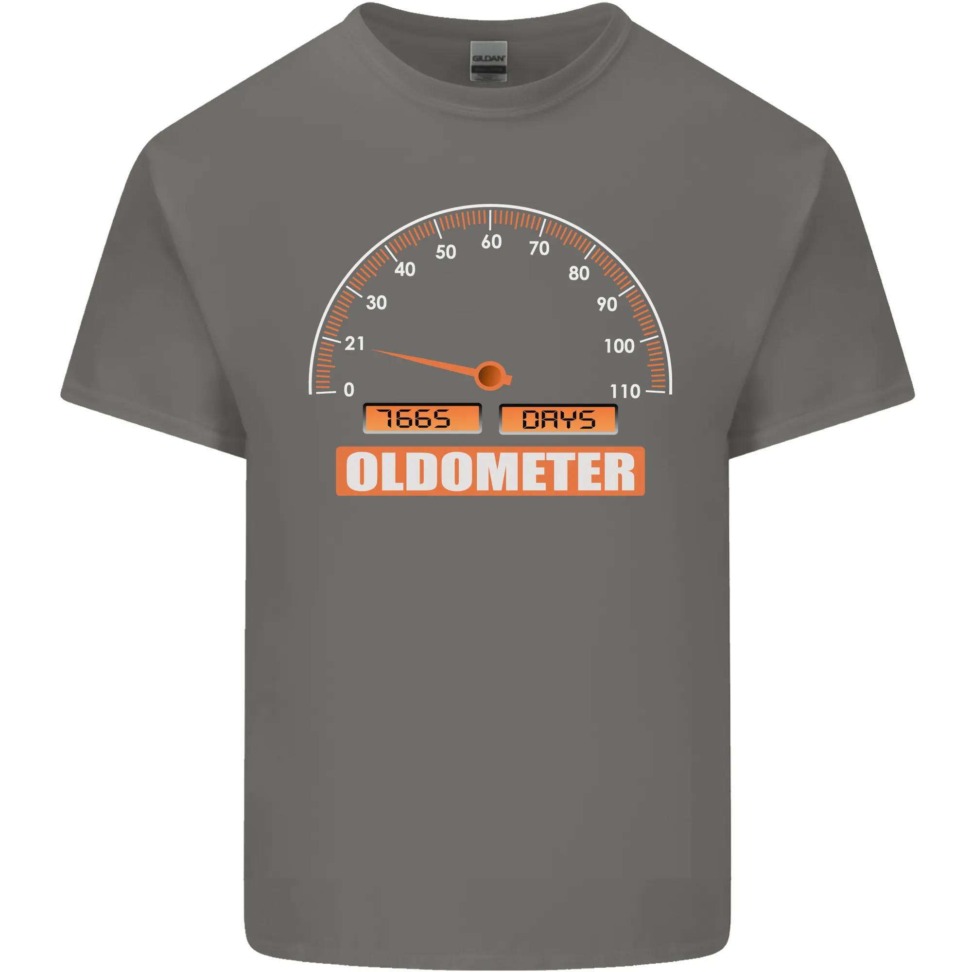 21st Birthday 21 Year Old Ageometer Funny Mens Light Cotton T-Shirt