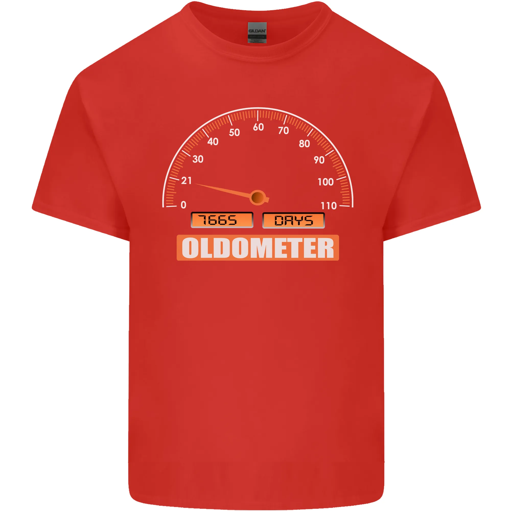 21st Birthday 21 Year Old Ageometer Funny Mens Light Cotton T-Shirt