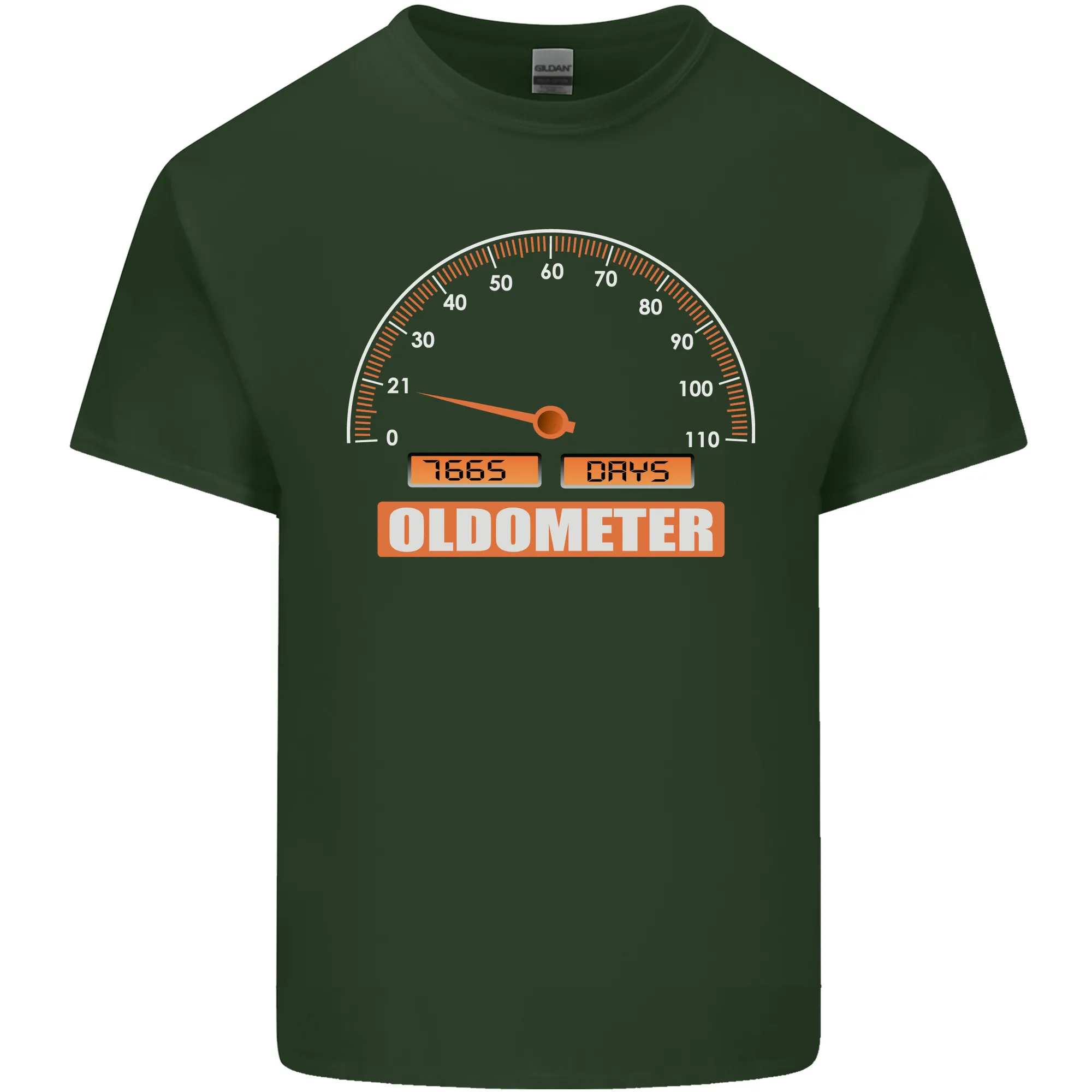 21st Birthday 21 Year Old Ageometer Funny Mens Light Cotton T-Shirt