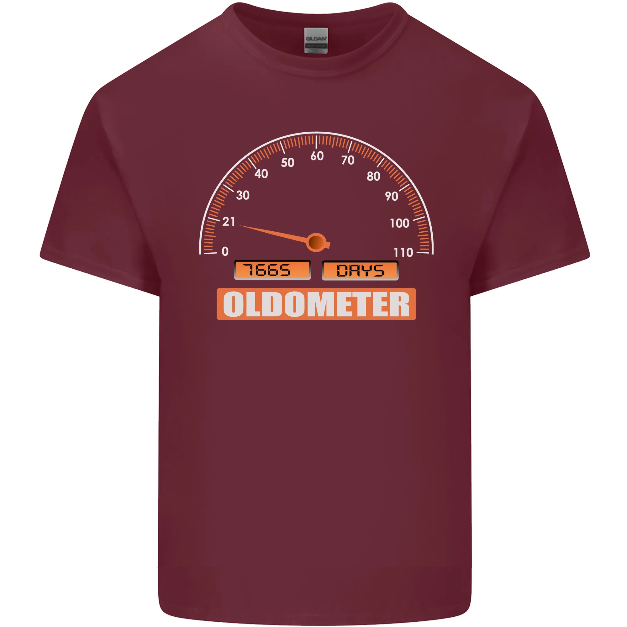 21st Birthday 21 Year Old Ageometer Funny Mens Light Cotton T-Shirt