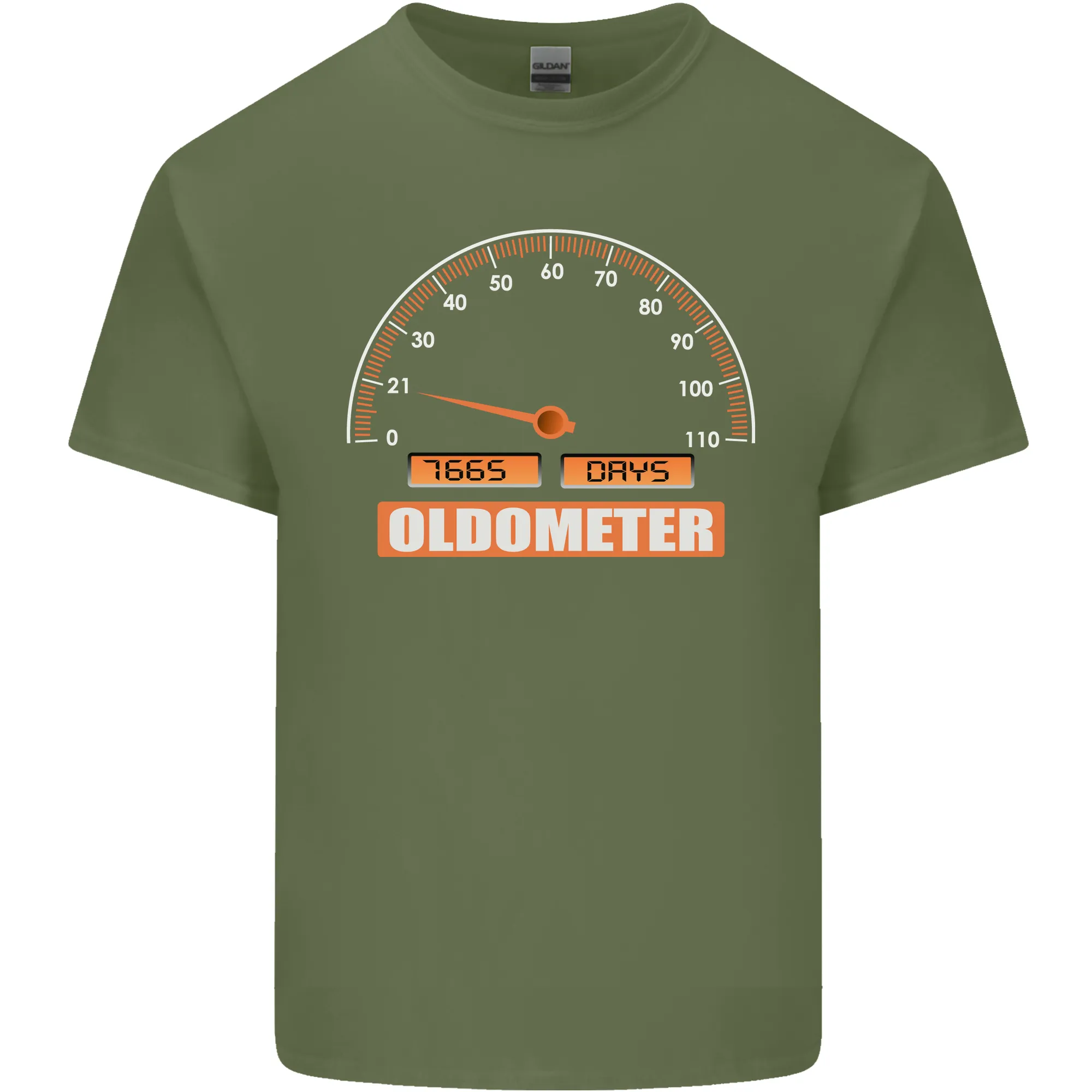 21st Birthday 21 Year Old Ageometer Funny Mens Light Cotton T-Shirt
