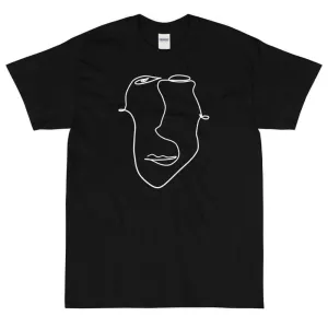 Abstract Minimal Line Art Drawing of a Face 10012020 Men's Classic Fit Short Sleeve T-Shirt