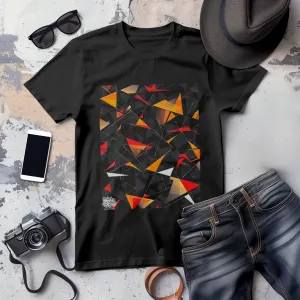Abstract Triangle Hue Graphic T-Shirt