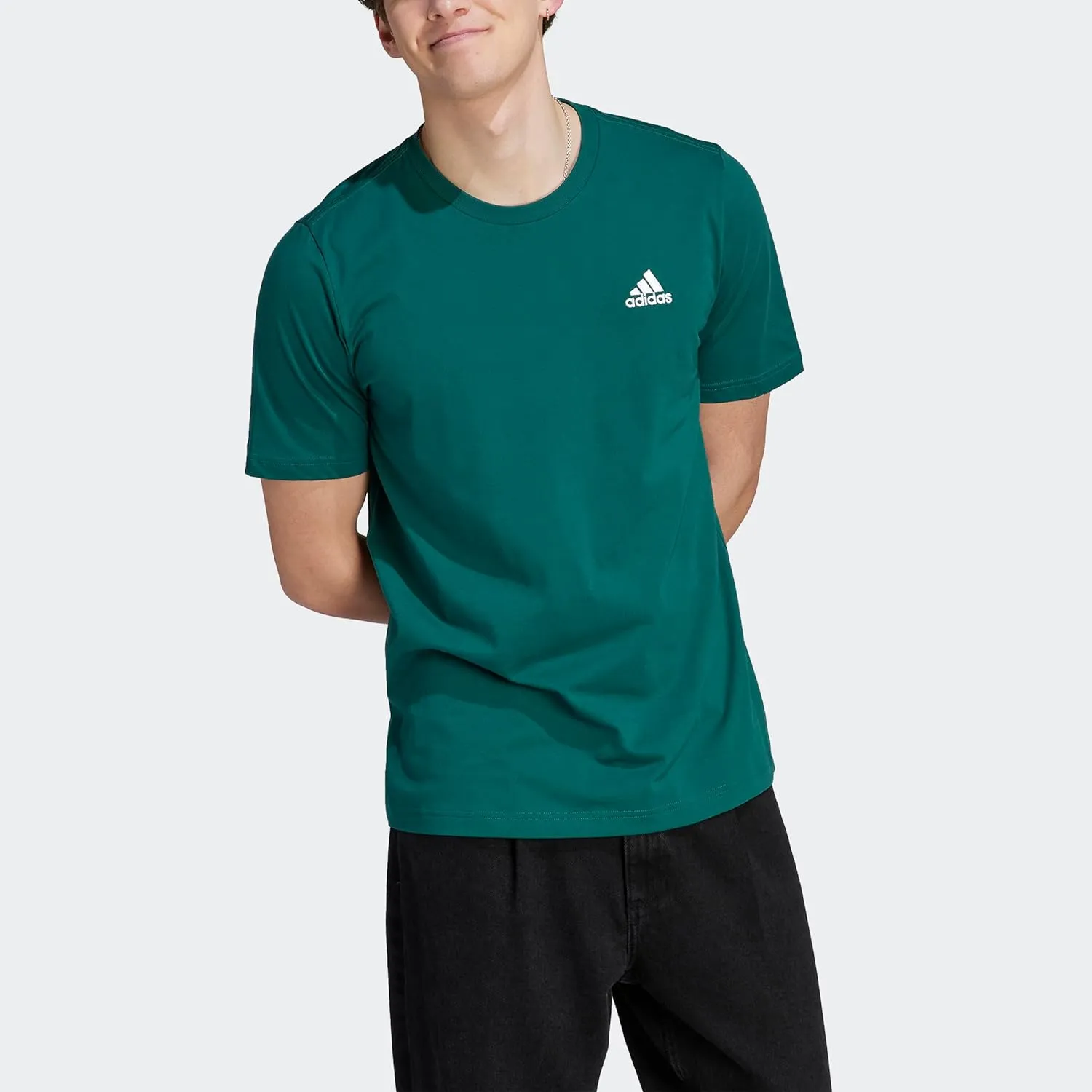 adidas Men's Essentials Single Jersey Embroidered Small Logo T-Shirt