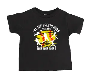 All The Pretty Girls Walk Like This Softball T-Shirt