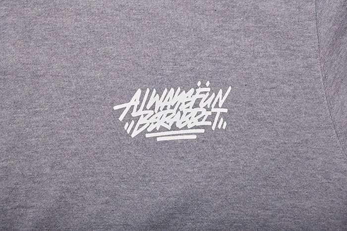 ALWAYS BEAR RABBIT WELCOME DRY SWEAT SHIRT DARK GRAY
