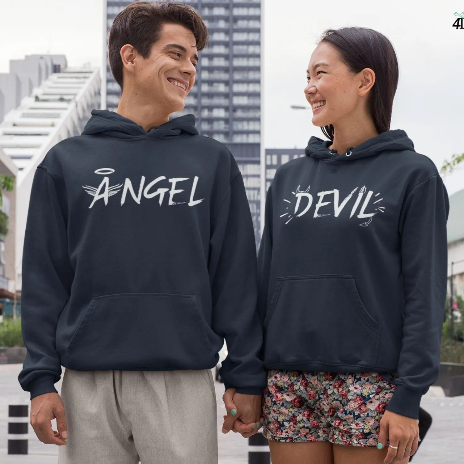 Angel & Devil Fun Matching Outfits: Ideal Valentine's Day Surprise for Playful Duo
