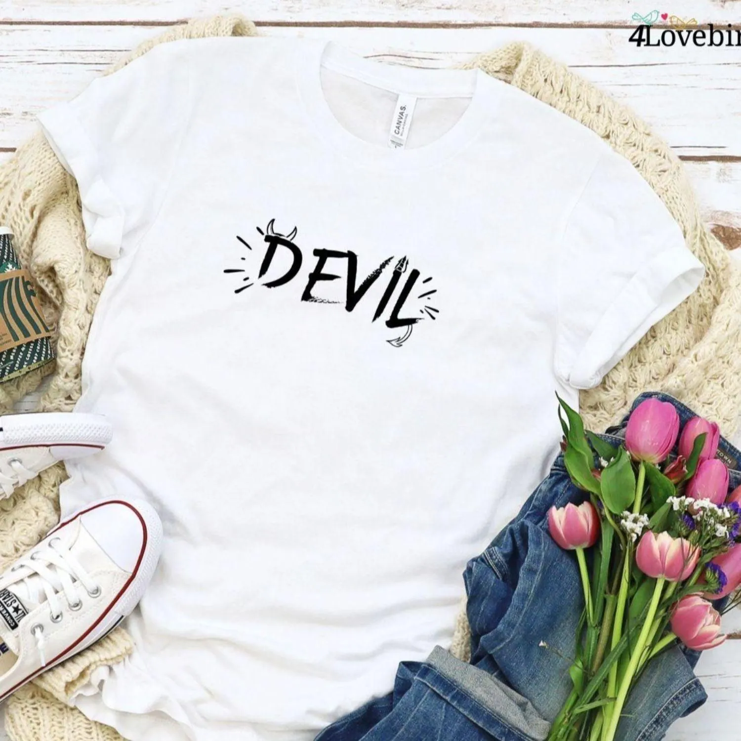 Angel & Devil Fun Matching Outfits: Ideal Valentine's Day Surprise for Playful Duo