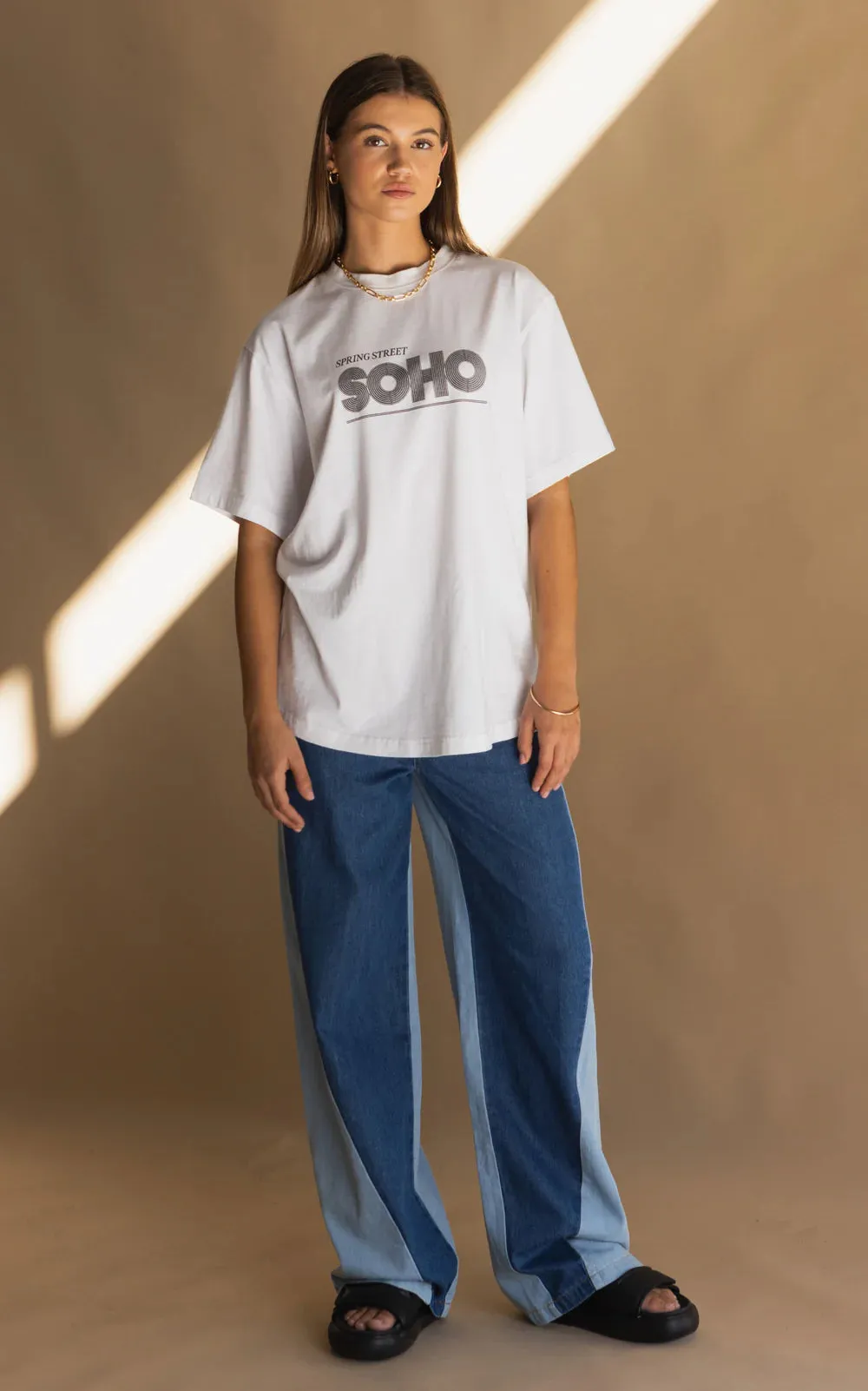 Araminta James Soho Tee Chalk