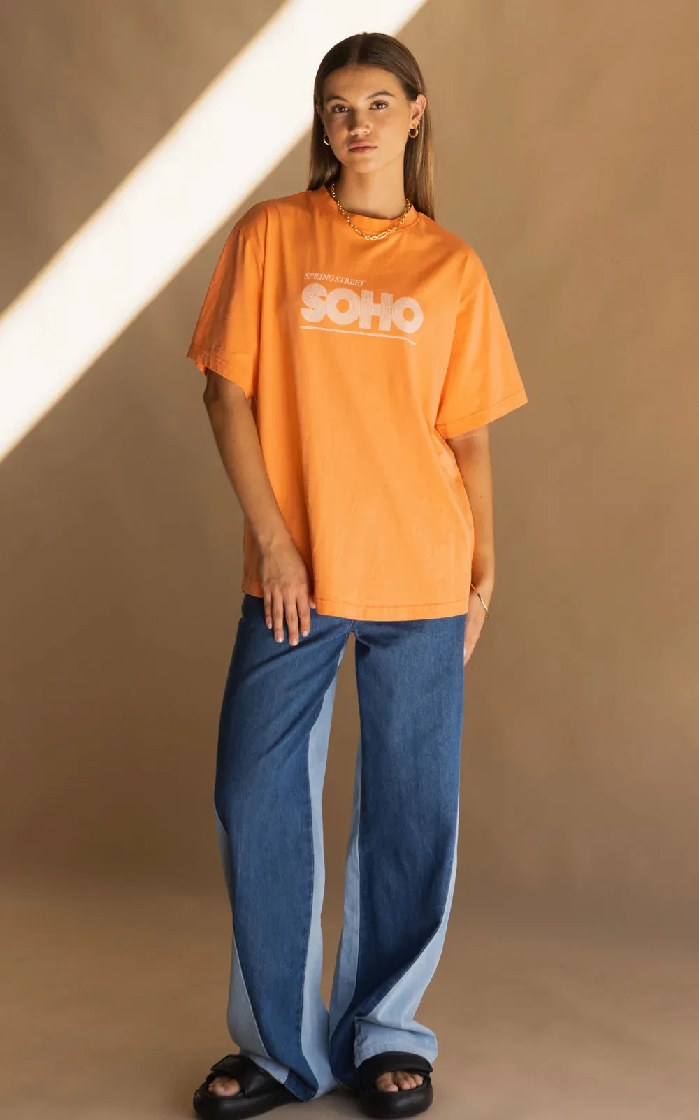 Araminta James Soho Tee Tangerine