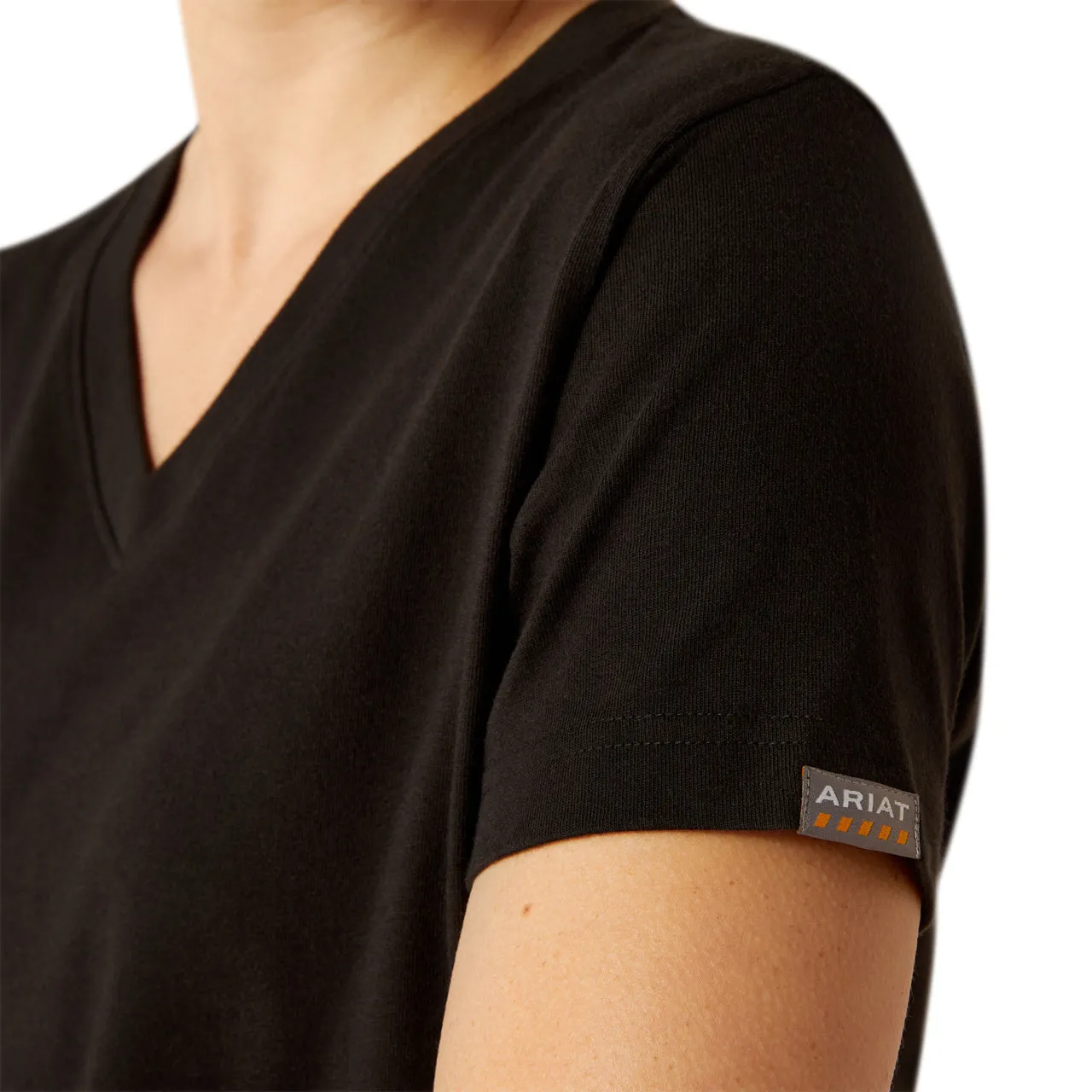 Ariat Ladies Rebar Cotton Strong™ Standard Black Work T-Shirt 10054441