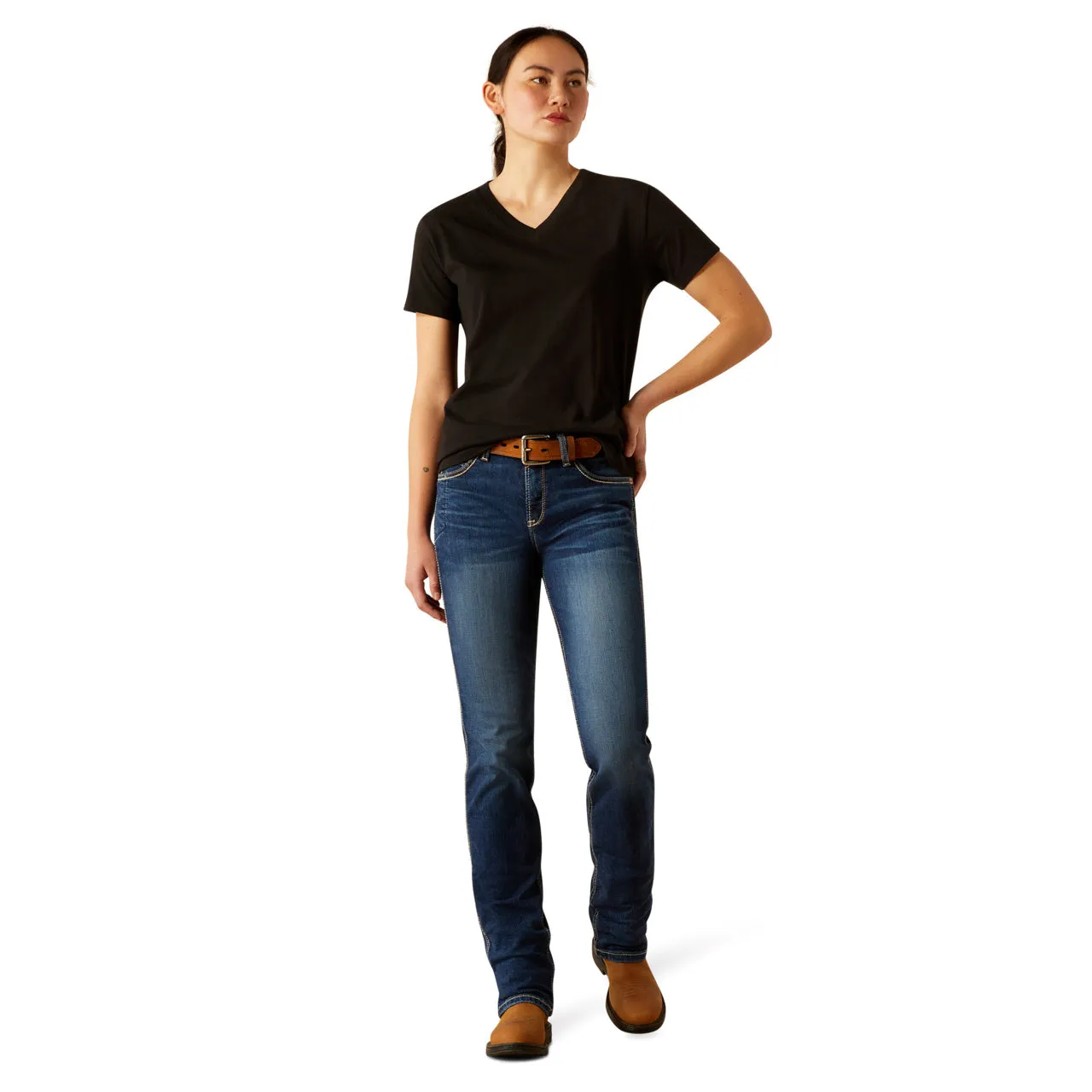 Ariat Ladies Rebar Cotton Strong™ Standard Black Work T-Shirt 10054441