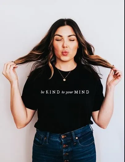 Be Kind To Your Mind - MINIMAL: Unisex Half-Sleeve T-Shirt