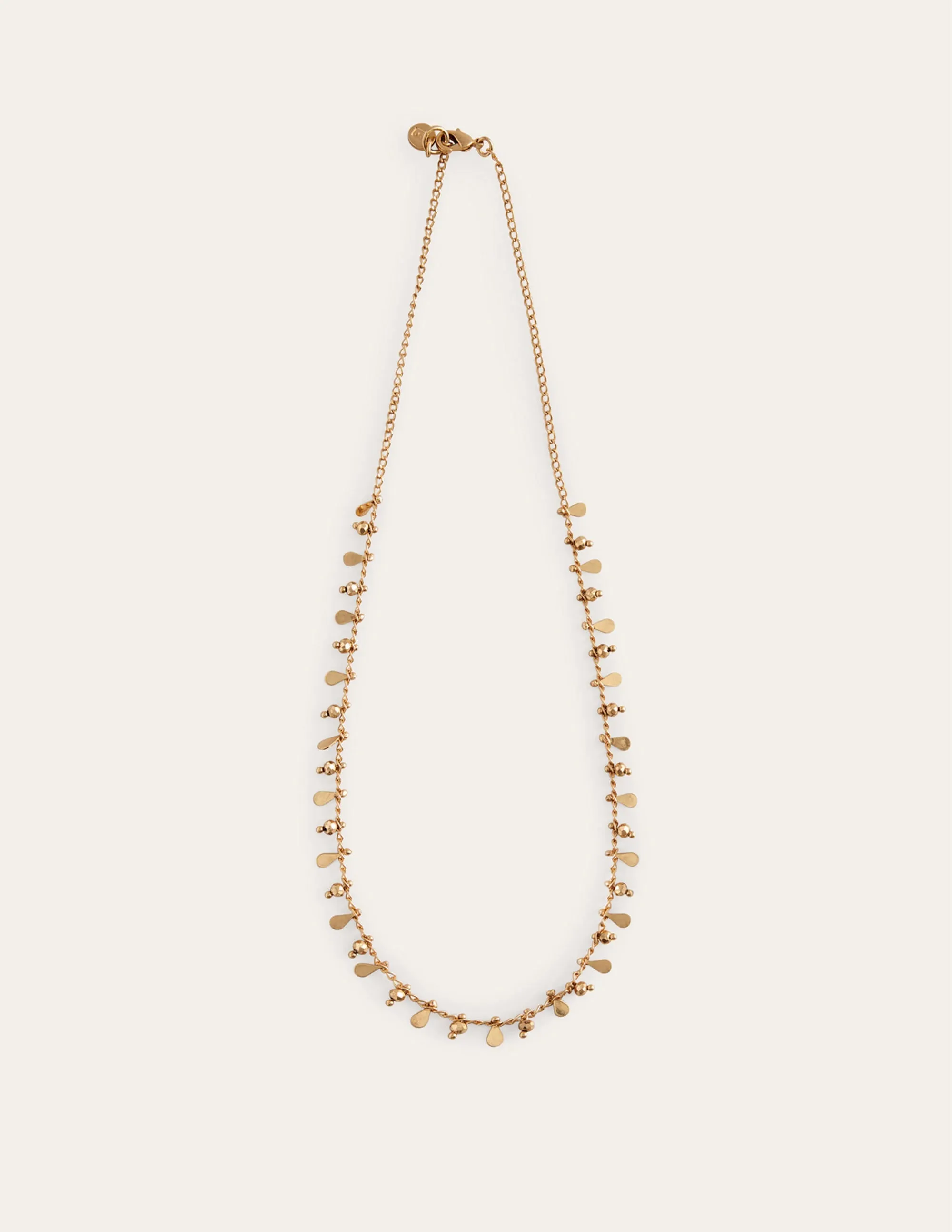 Beaded Necklace-Gold