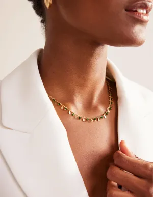 Beaded Necklace-Green