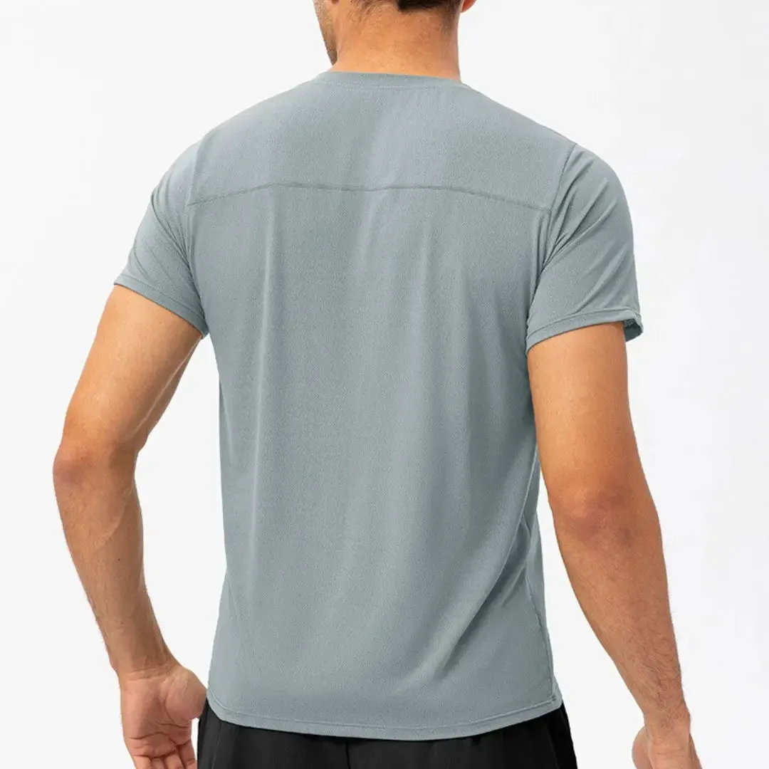 Black light material short sleeve t-shirts for men