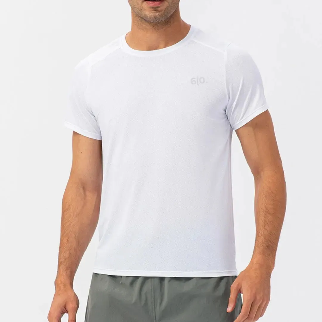 Black light material short sleeve t-shirts for men