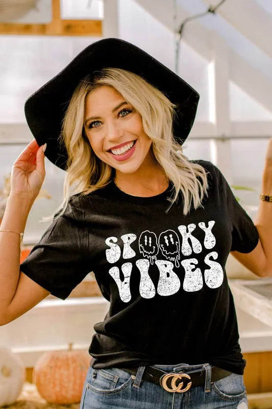 Black Spooky Vibes Graphic Tee