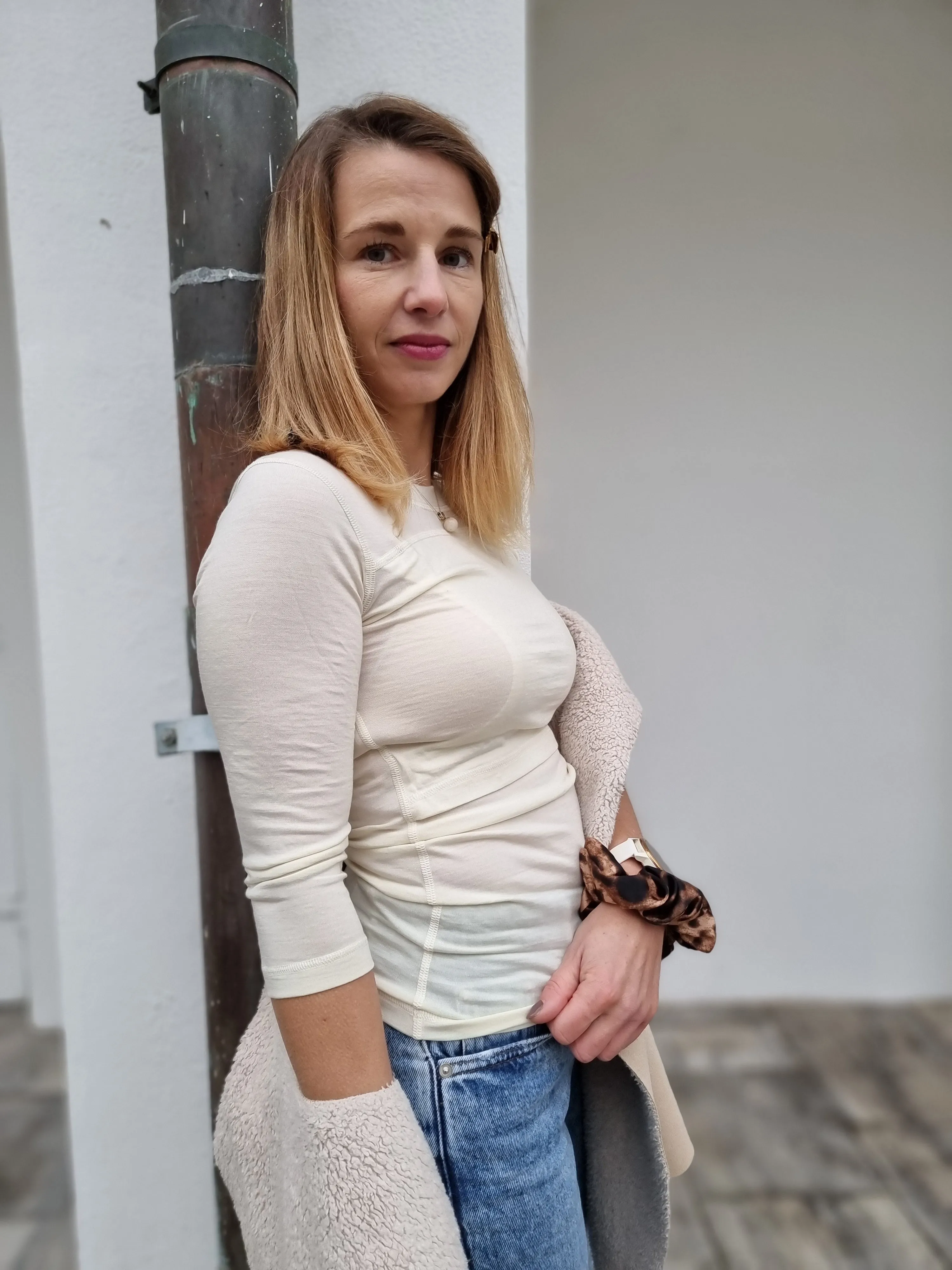 BREASTFEEDING CASUAL T-SHIRT - natural
