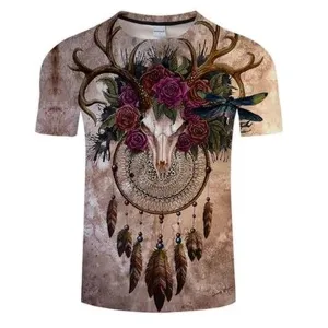 Bull Skull Dream Catcher 3D T-Shirt