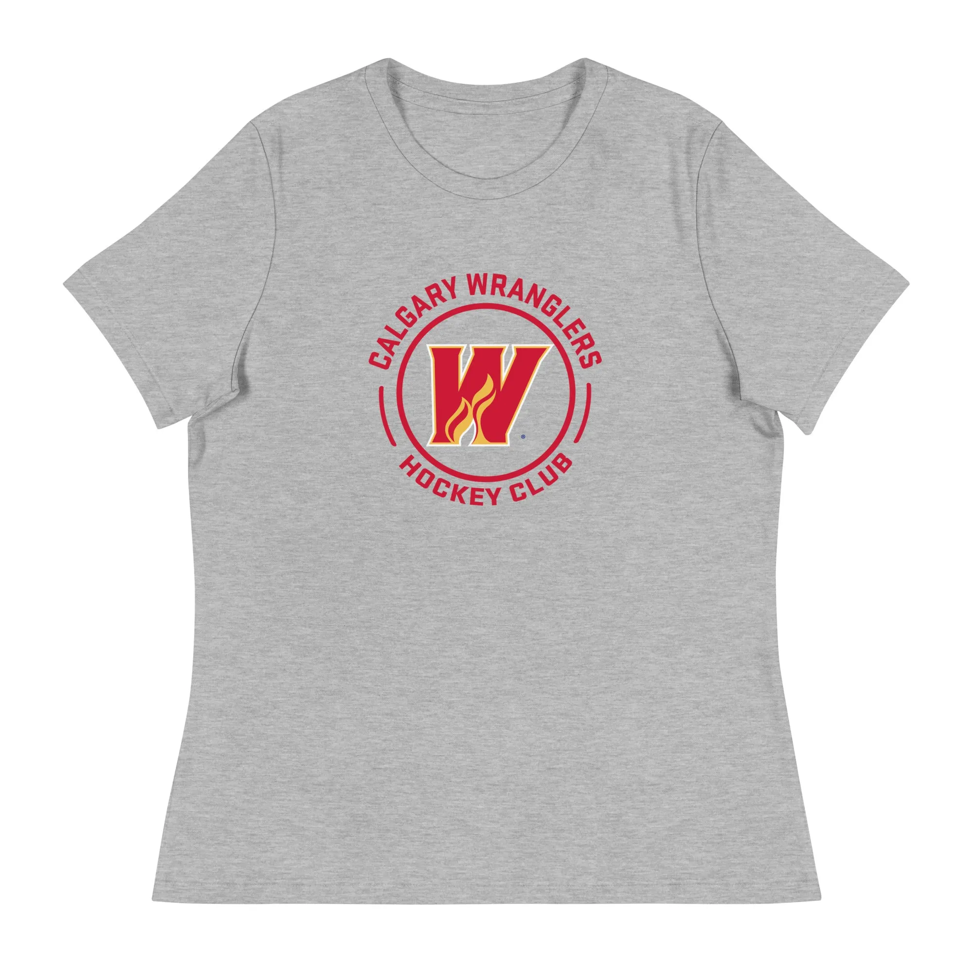 Calgary Wranglers Women's Faceoff Relaxed T-Shirt