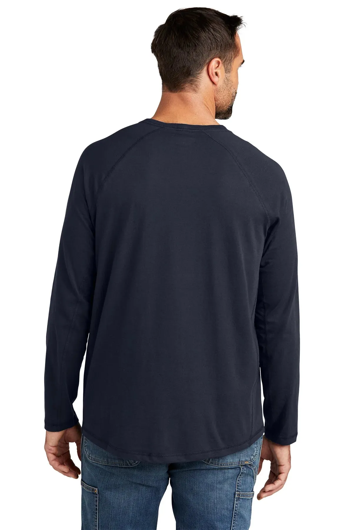 Carhartt Long Sleeve Custom Pockets T-Shirts, Navy