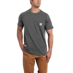 Carhartt Men's Tall Carbon Heather Force Cotton S/S T-Shirt