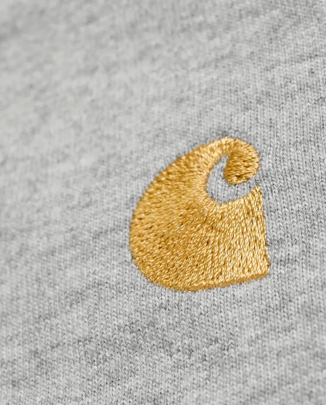 Carhartt WIP - LS Chase T-Shirt - Grey Heather/Gold