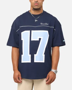 Carre Hitta Grid Iron T-Shirt Navy/Light Blue