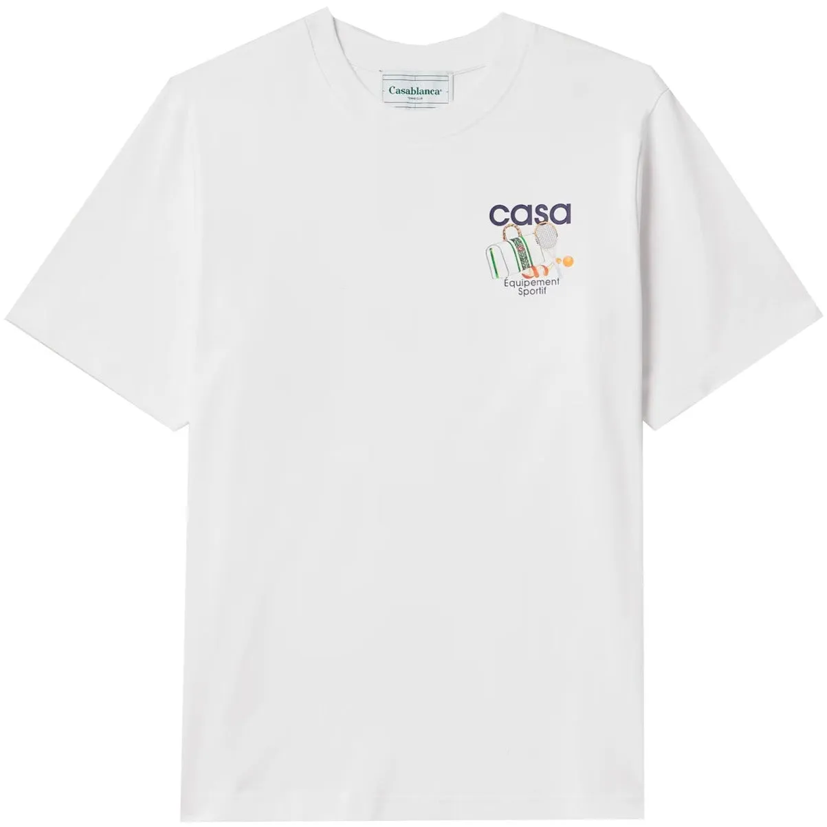 Casablanca White Logo T-Shirt