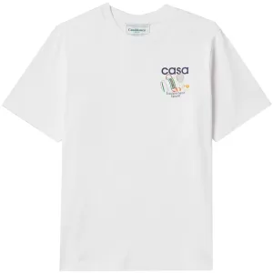 Casablanca White Logo T-Shirt
