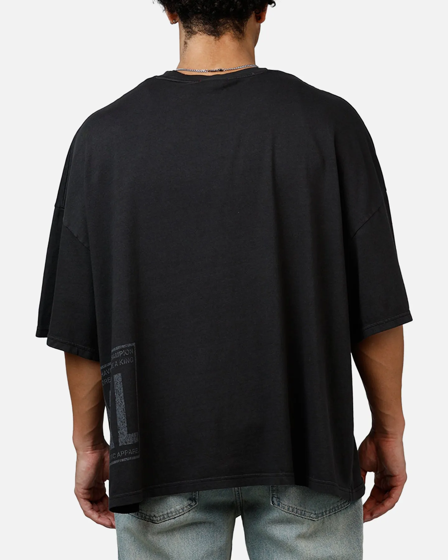 Champion Mega Jocktag Scrip T-Shirt Black