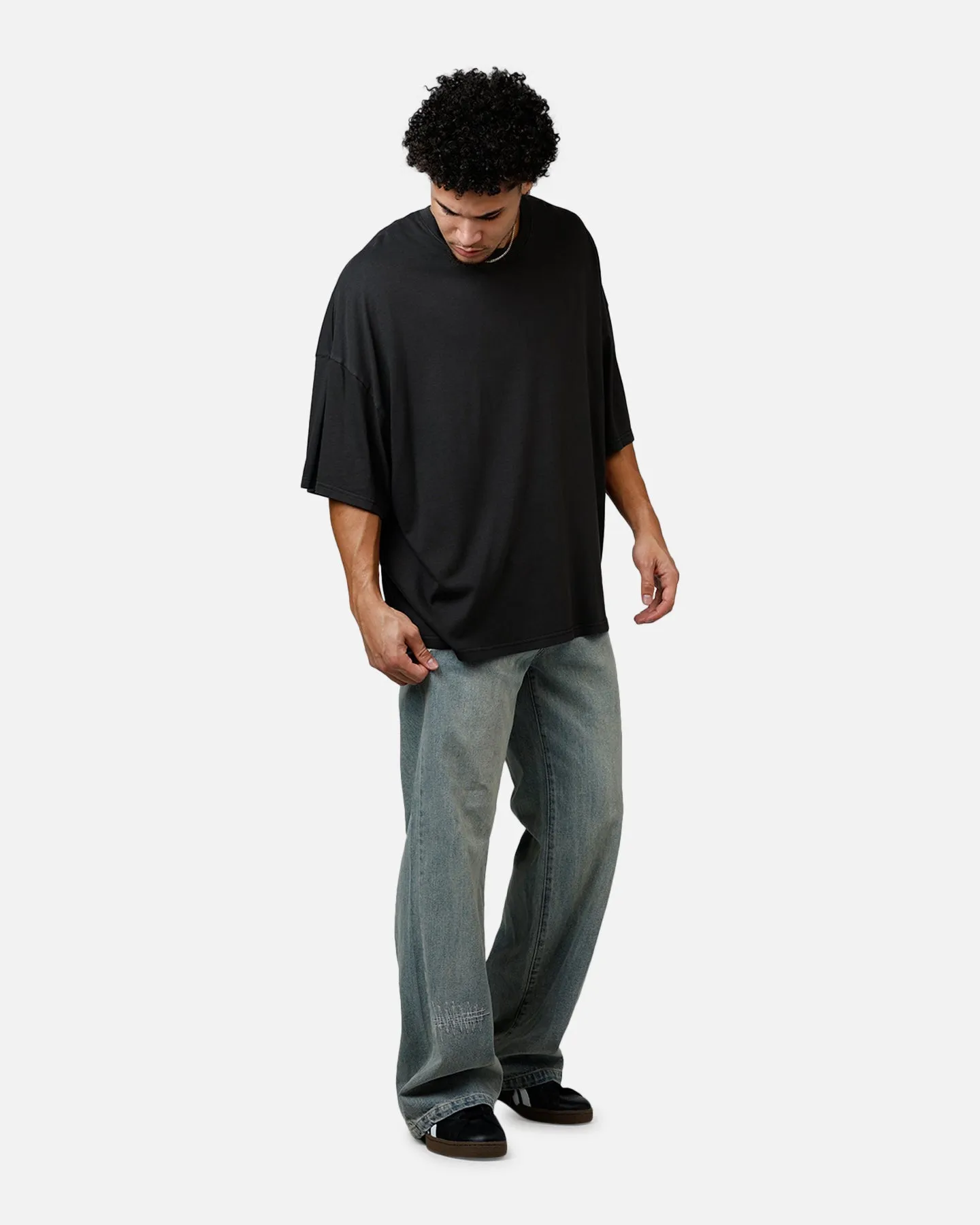 Champion Riggins Drop Shoulder T-Shirt Washed Black
