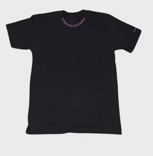 Chrome Hearts Psych Purple Neck Logo Pocket T-Shirt - Black