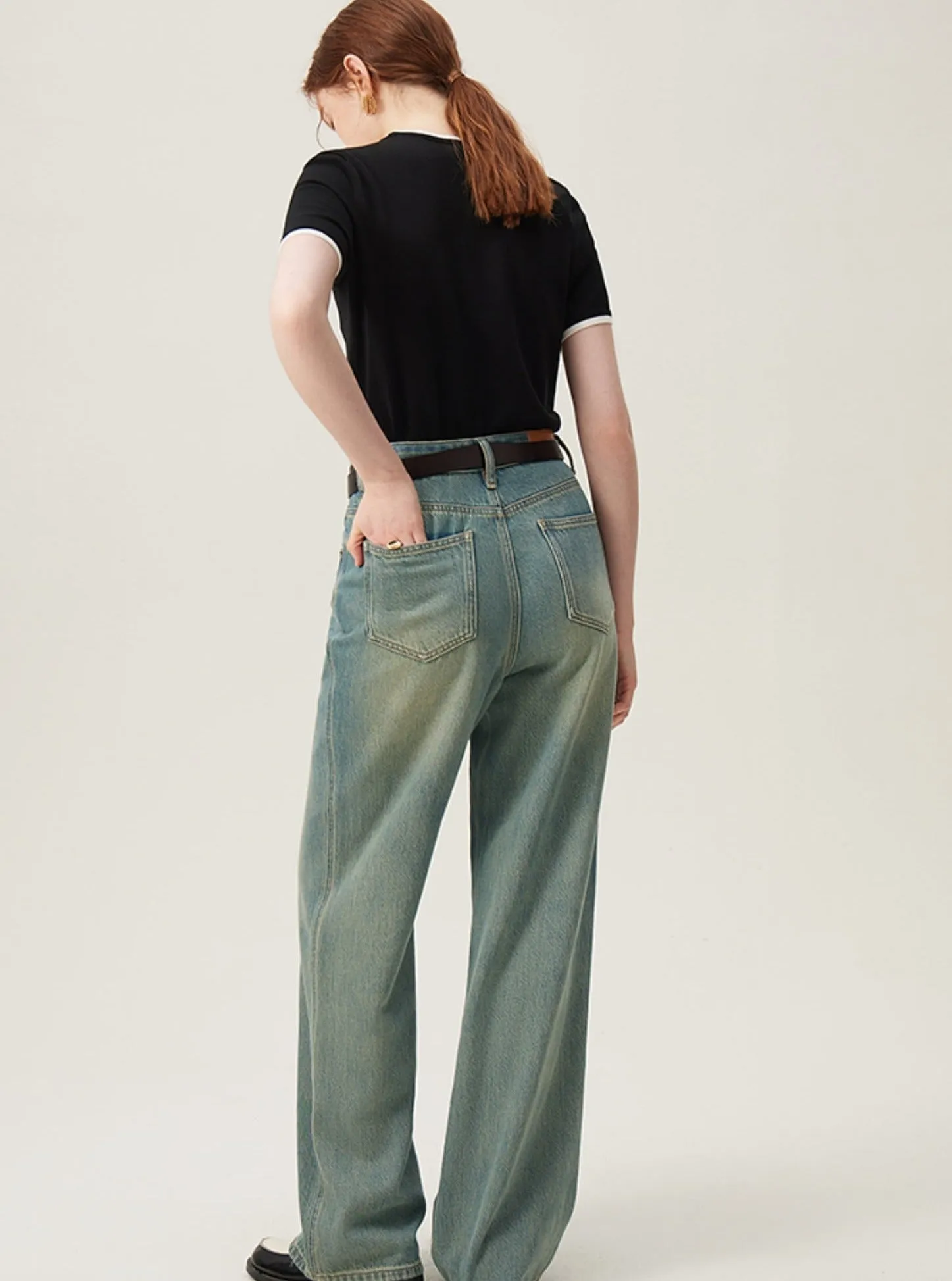 Contrast Edge Basic Everyday T-shirt