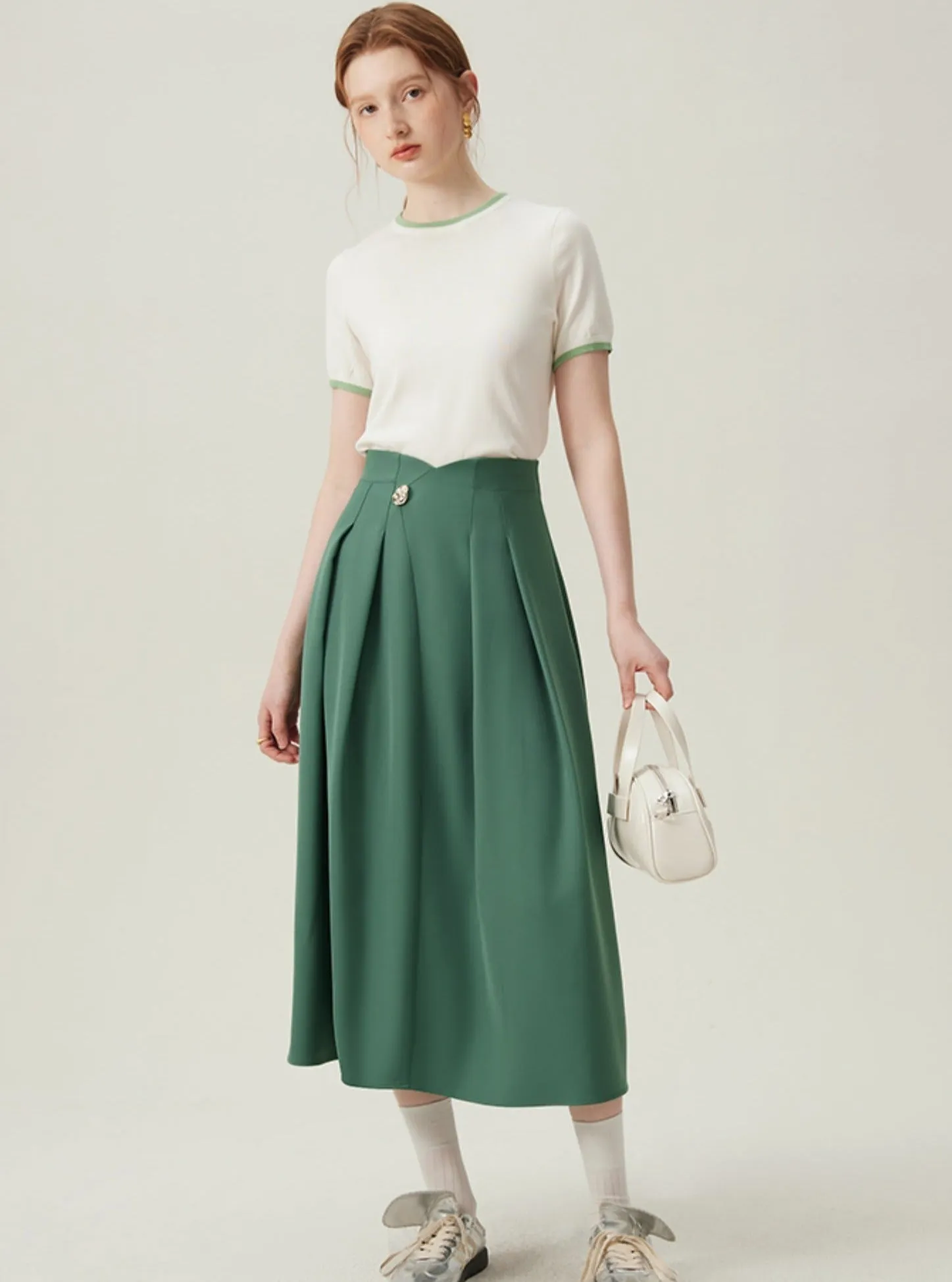 Contrast Edge Basic Everyday T-shirt