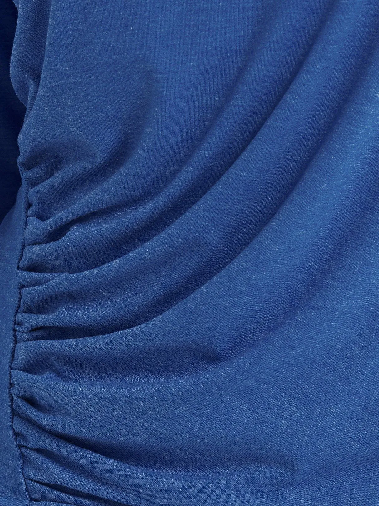 Custom Round Neck Plain Pleated Long Sleeve T-Shirts