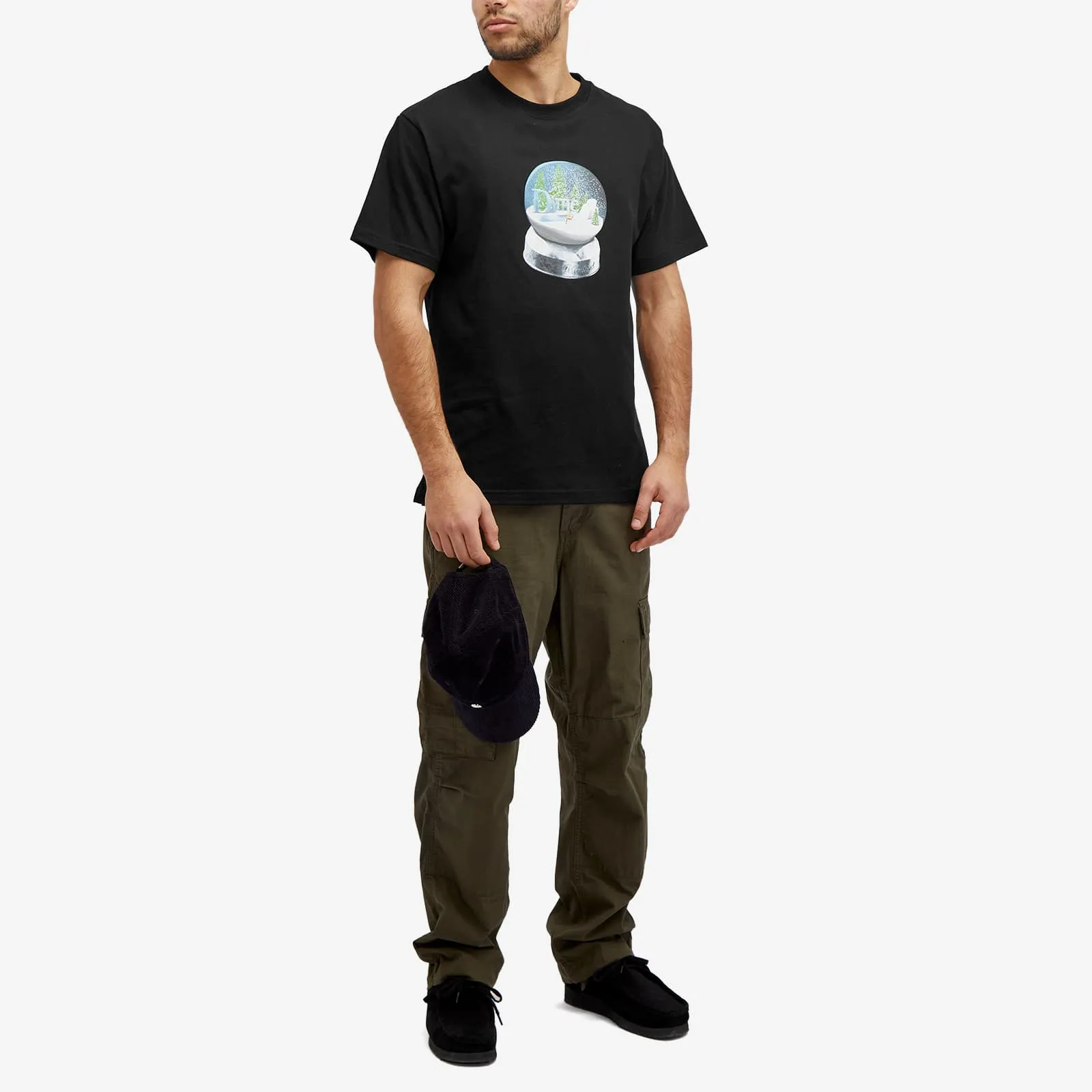 Dime Snow Globe T-shirt, black