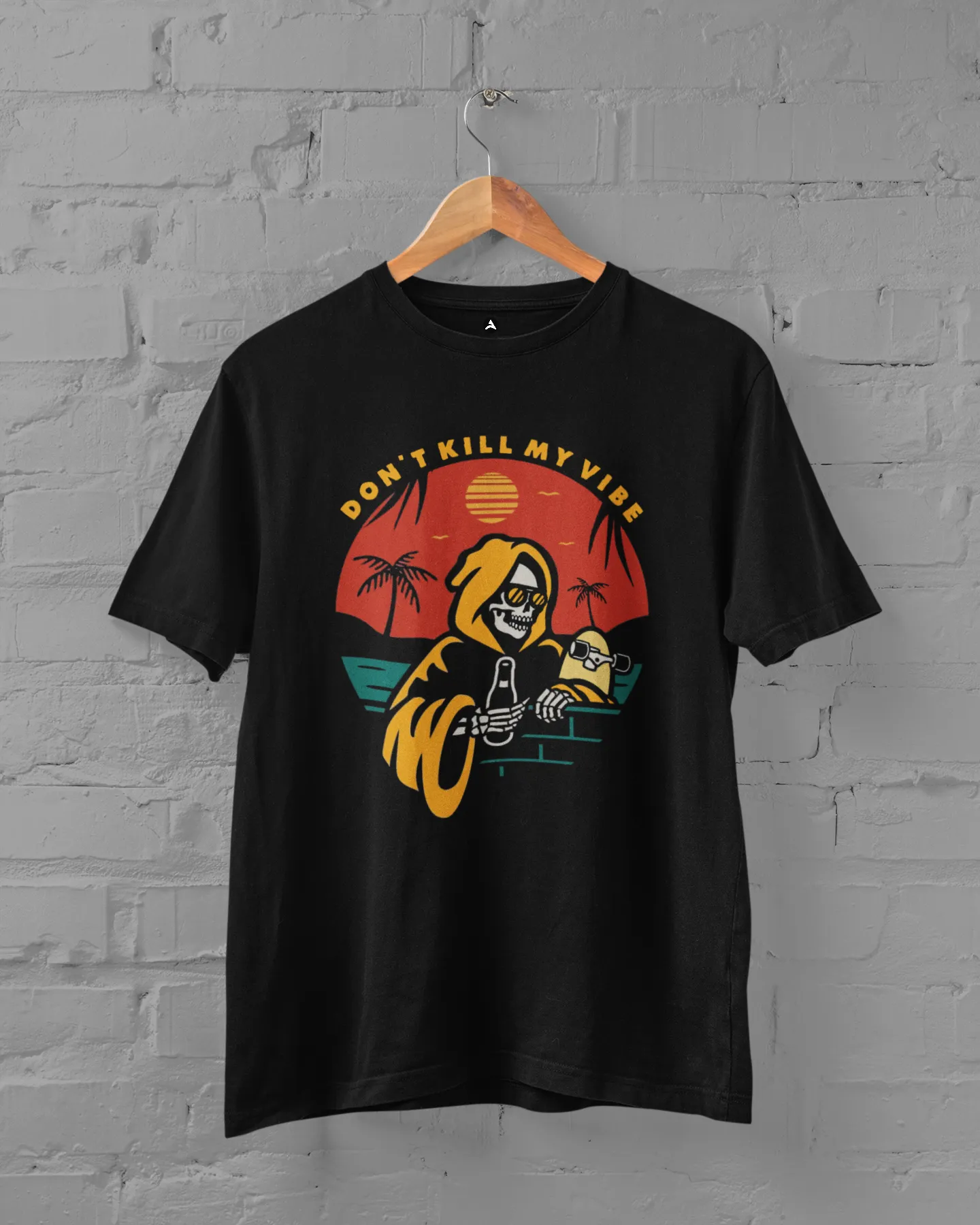 Don't Kill My Vibes: Minimal HALF-SLEEVE T-SHIRT