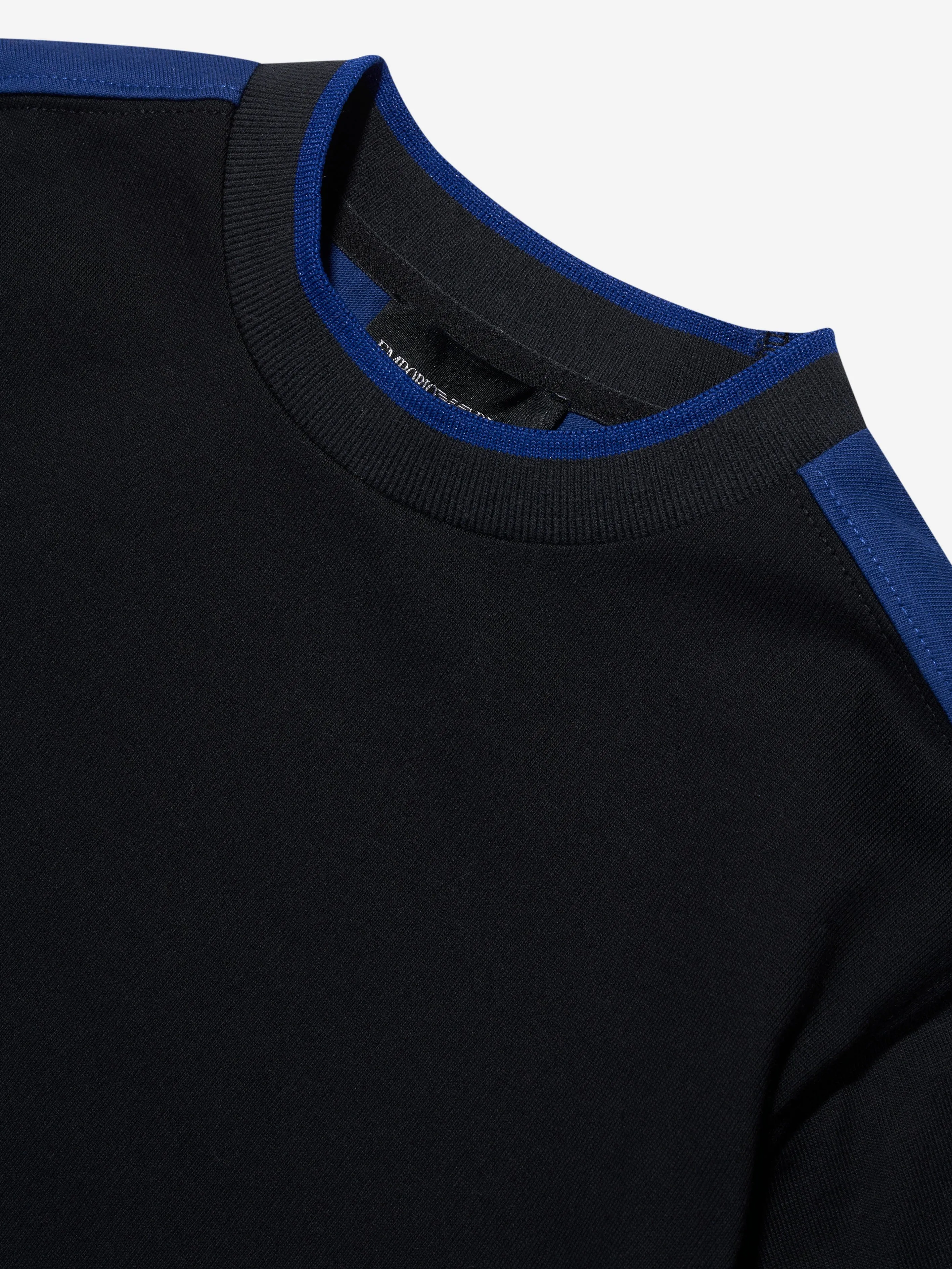 Emporio Armani Boys Branded T-Shirt in Navy