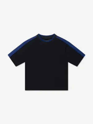 Emporio Armani Boys Branded T-Shirt in Navy