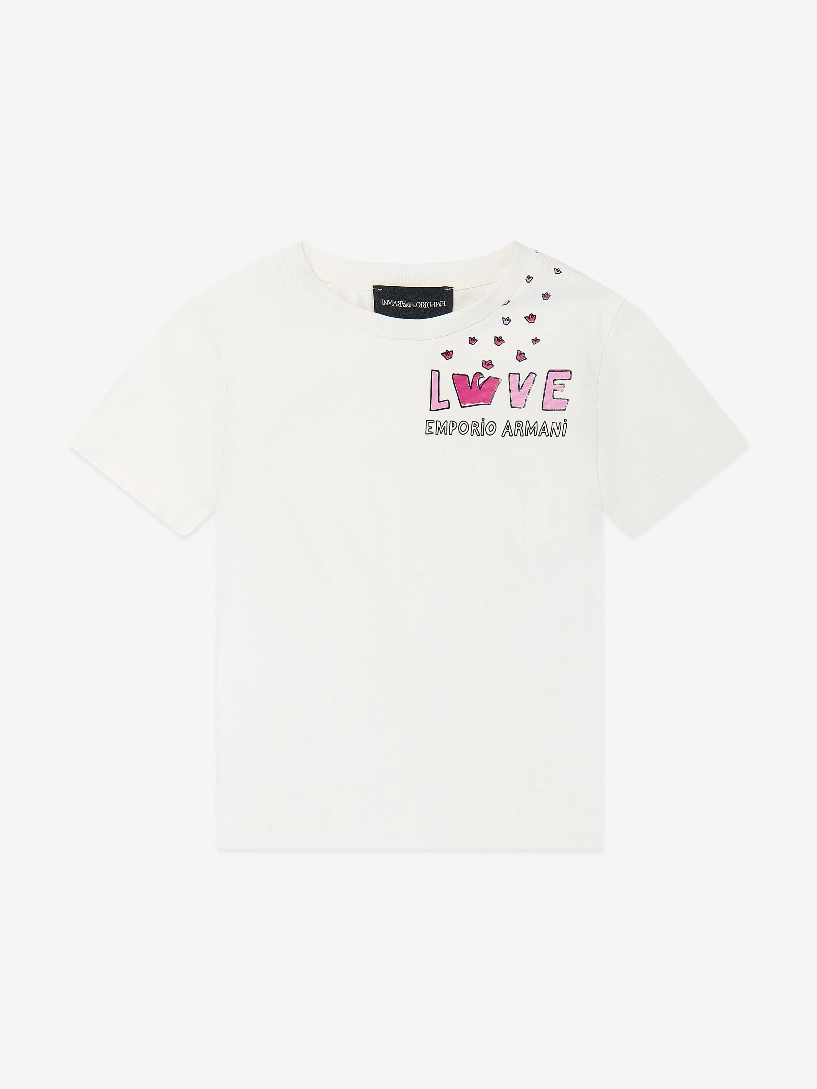 Emporio Armani Girls T-Shirts Set in White