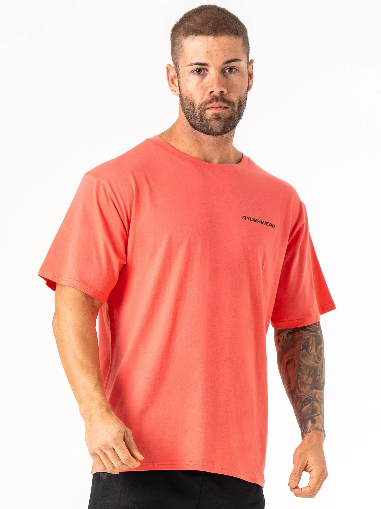 Energy Oversized T-Shirt - Coral