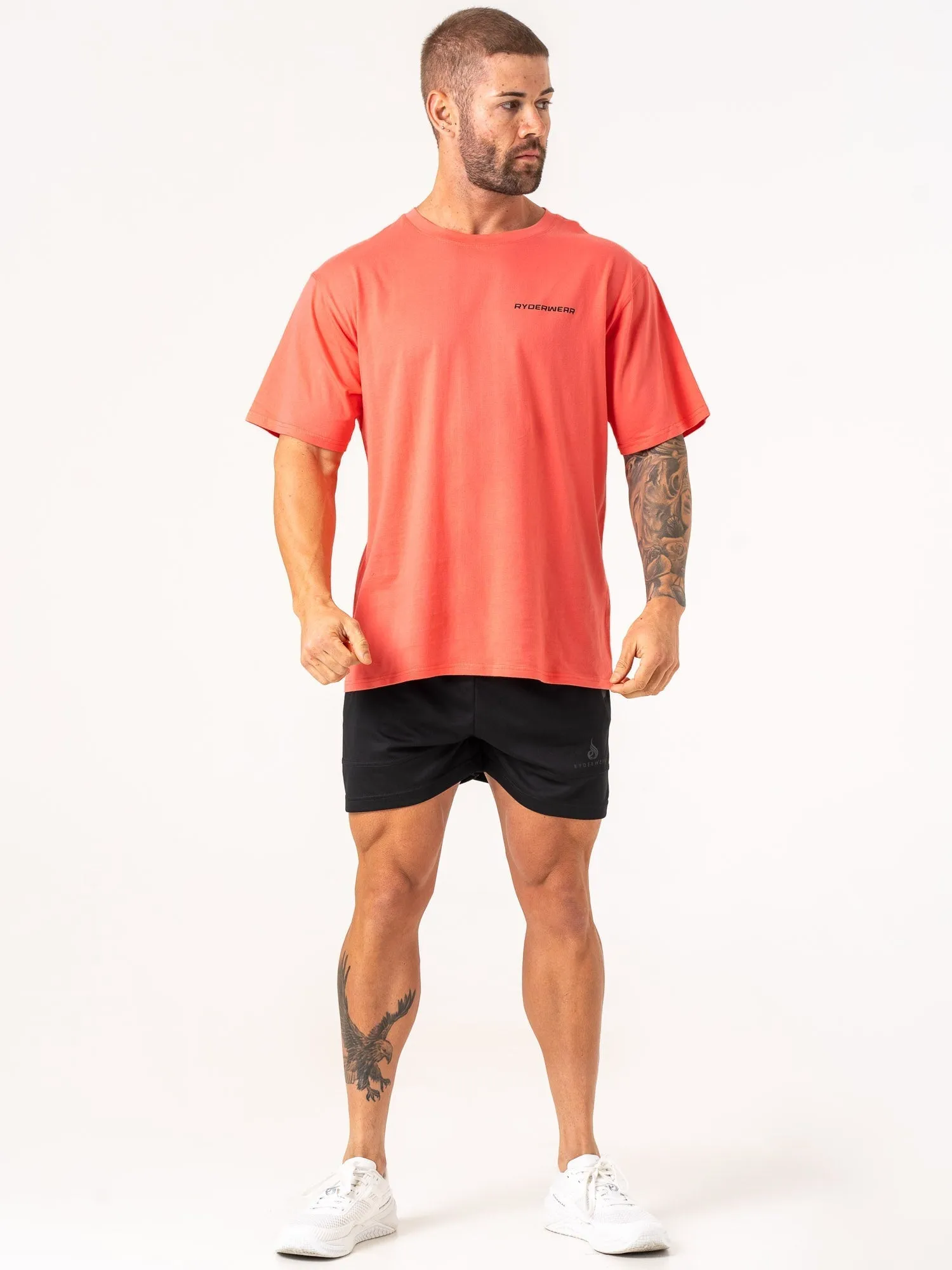 Energy Oversized T-Shirt - Coral